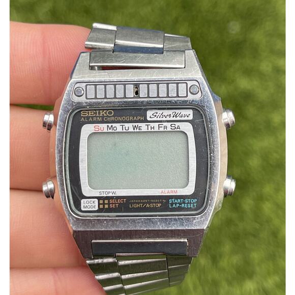 Seiko SilverWave A257-5020 - Vintage Rare Digital Watch Runs (dead Battery) - Picture 2 of 9